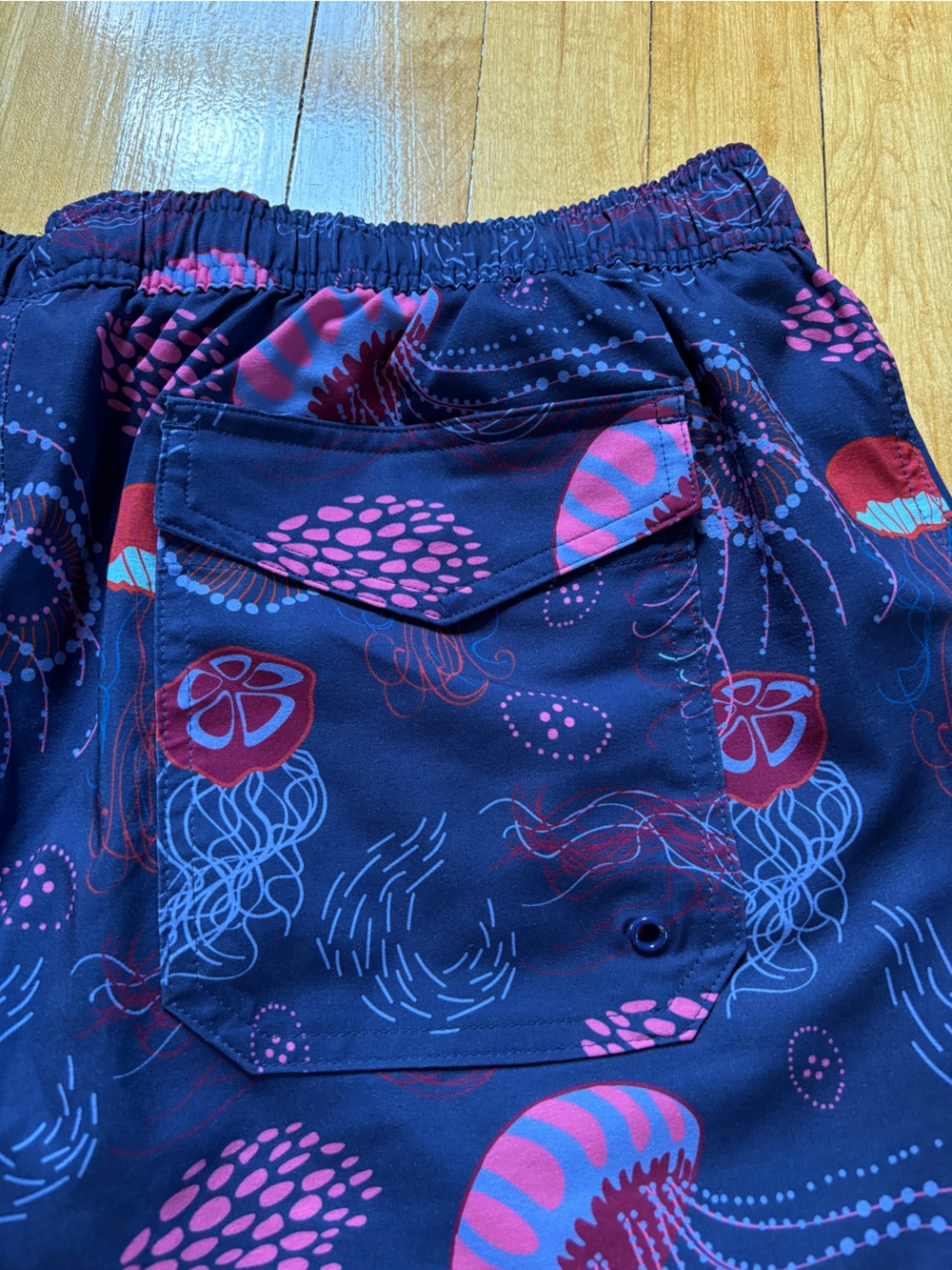Jellyfish Men’s XL Bathing Suit | MeUndies Blue Purple Swim Trunks Beach Shorts - Picture 9 of 15